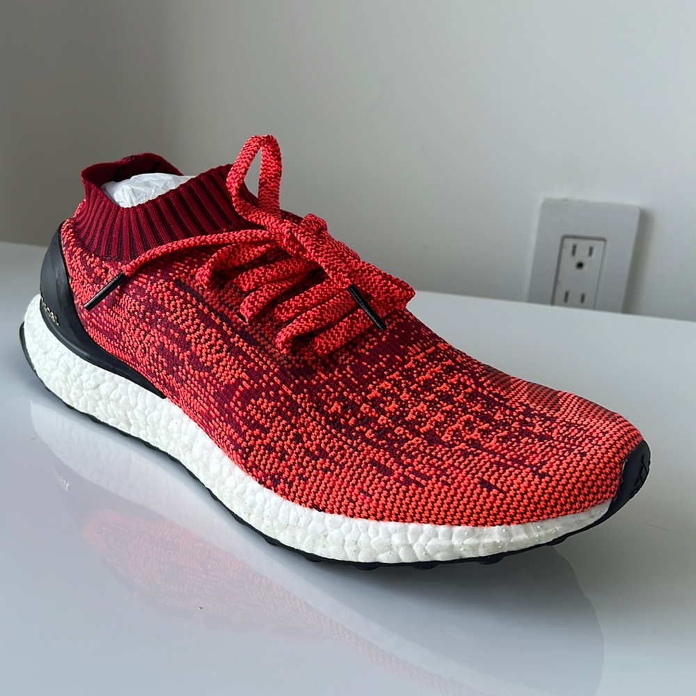 Adidas Ultraboost uncaged Solar Red BB3899 primeknit Size 11.5